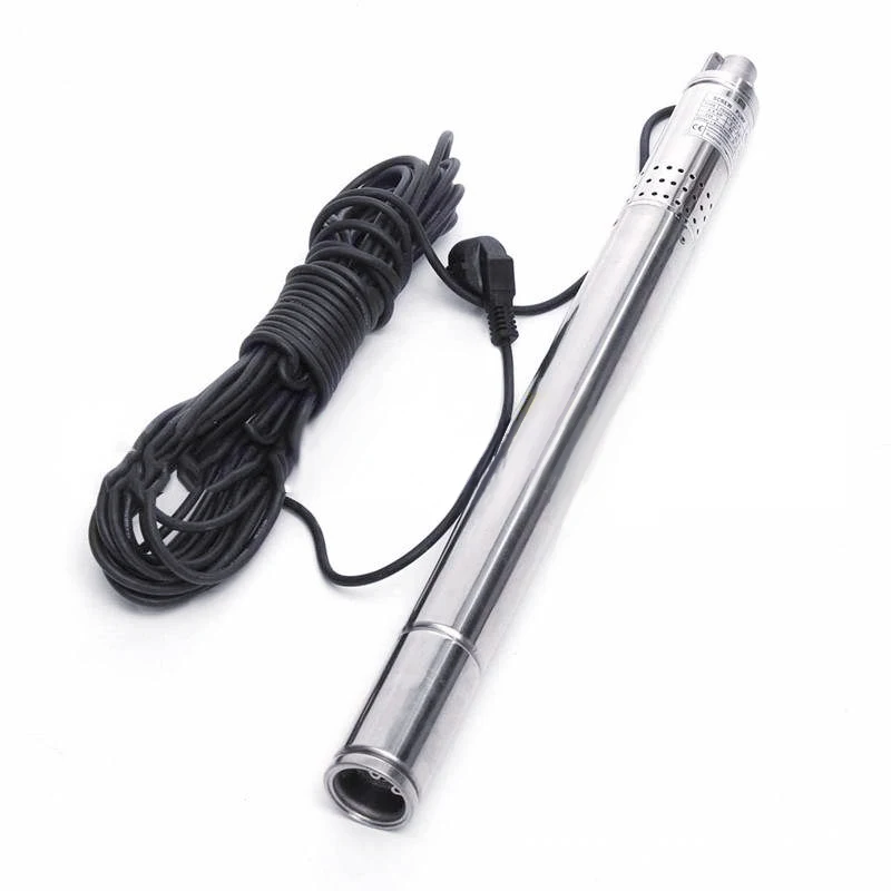 

50mm diameter submersible well pump with 304 stainless steel pump body submersible deep well pump 1000L/h 2 inch water pump
