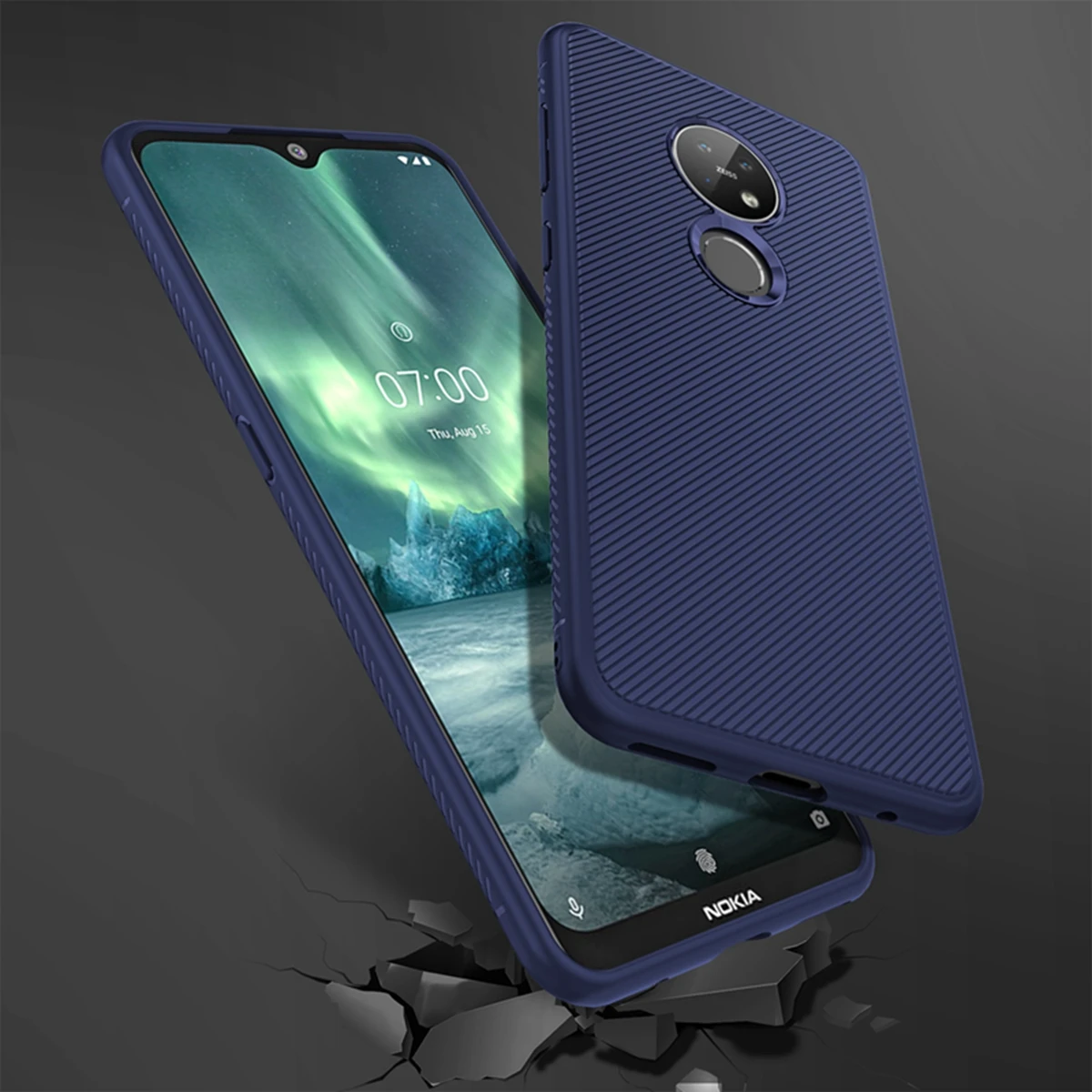 Moonmini для Nokia 7 2 6 чехол мягкий термополиуретановый устойчивый к царапинам