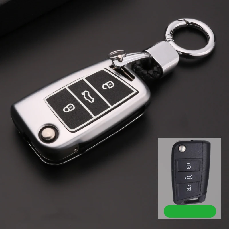 Чехол для автомобильного ключа VW Golf Bora Jetta POLO 7 MK Passat Skoda Kodiaq Superb Octavia Combi A7 A5 Fabia SEAT
