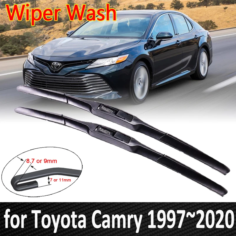 

for Toyota Camry XV20 XV30 XV40 XV50 XV70 XV 20 30 40 50 70 1997~2020 Wipers Blade Car Accessories Windshield Wipers 2011 2017