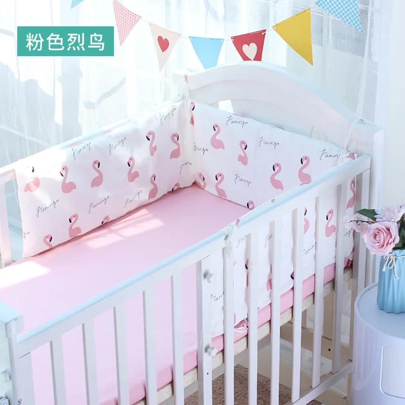 Цельные бамперы для детской кроватки набор постельного белья 180*30 см хлопковая