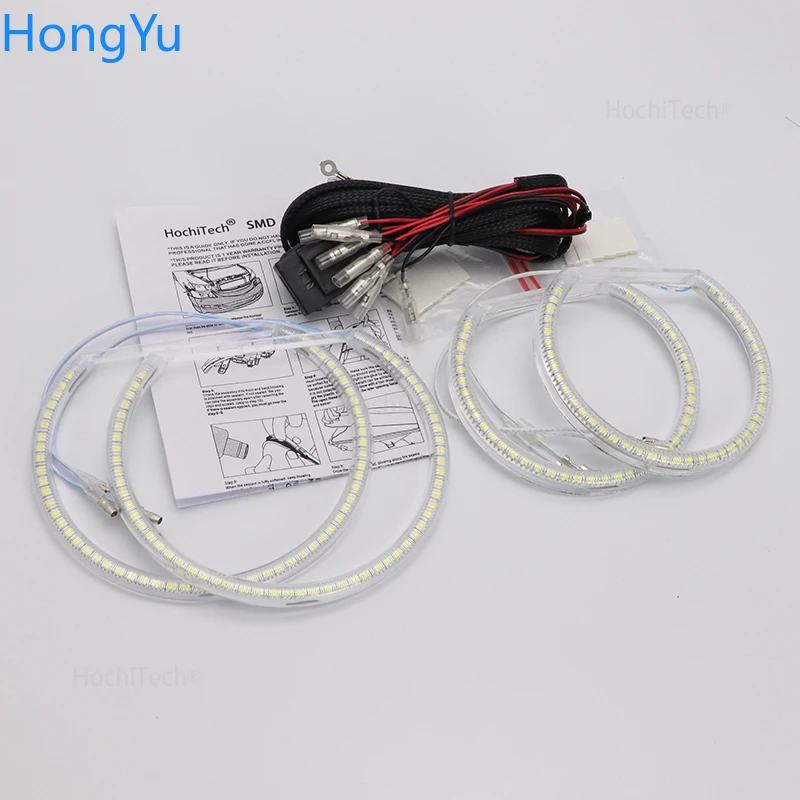 

Для BMW E83 X3 2003-2010 галогенная фара Smd комплект светодиодов «глаза ангела» отличное ультраяркое освещение DRL дневные ходовые огни