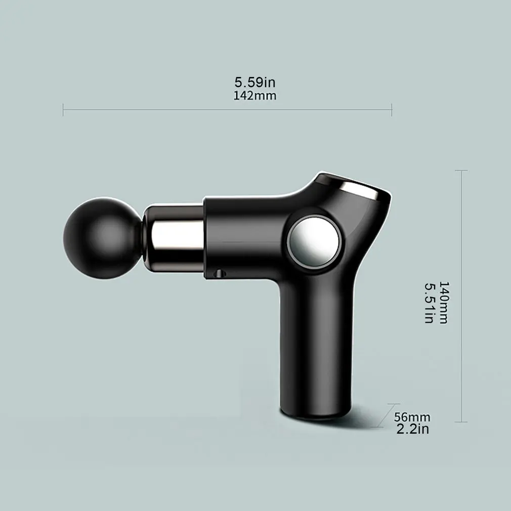 

Mini Fascia Gun LCD Display Massage Gun Deep Muscle Massager Gun Body Tissue Percussion Massager High Frequency Portable Device