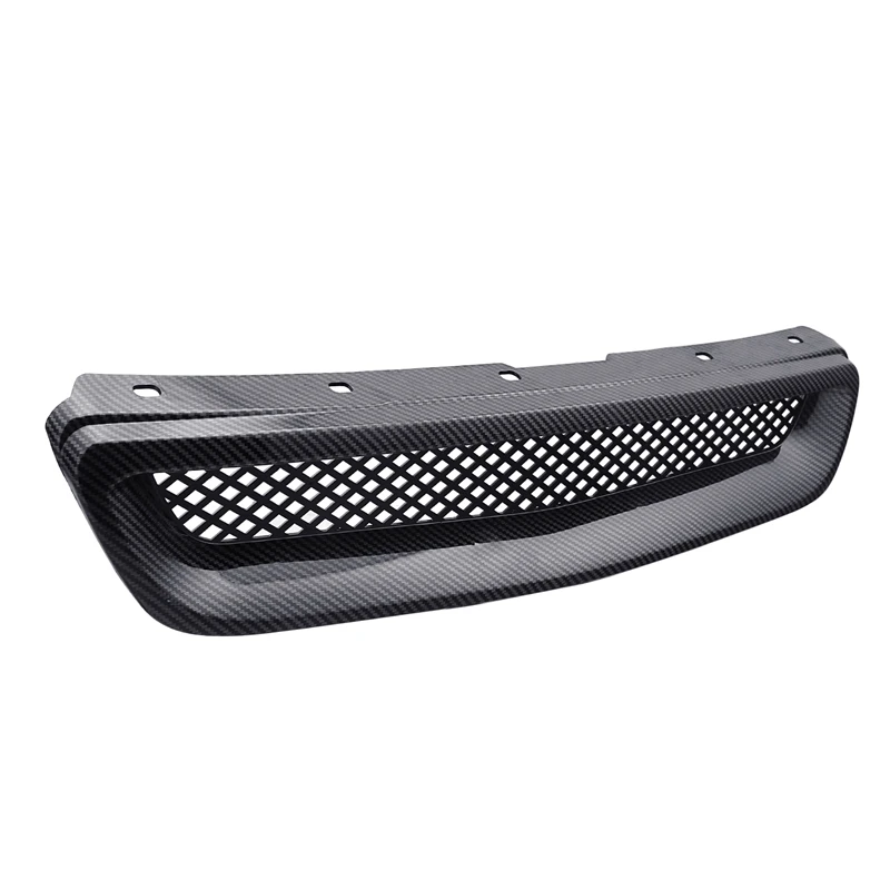 Car Carbon Fiber Mesh ABS Front Hood Grille Grill for 96-98 Honda Civic EJ/EK JDM Type R | Автомобили и мотоциклы