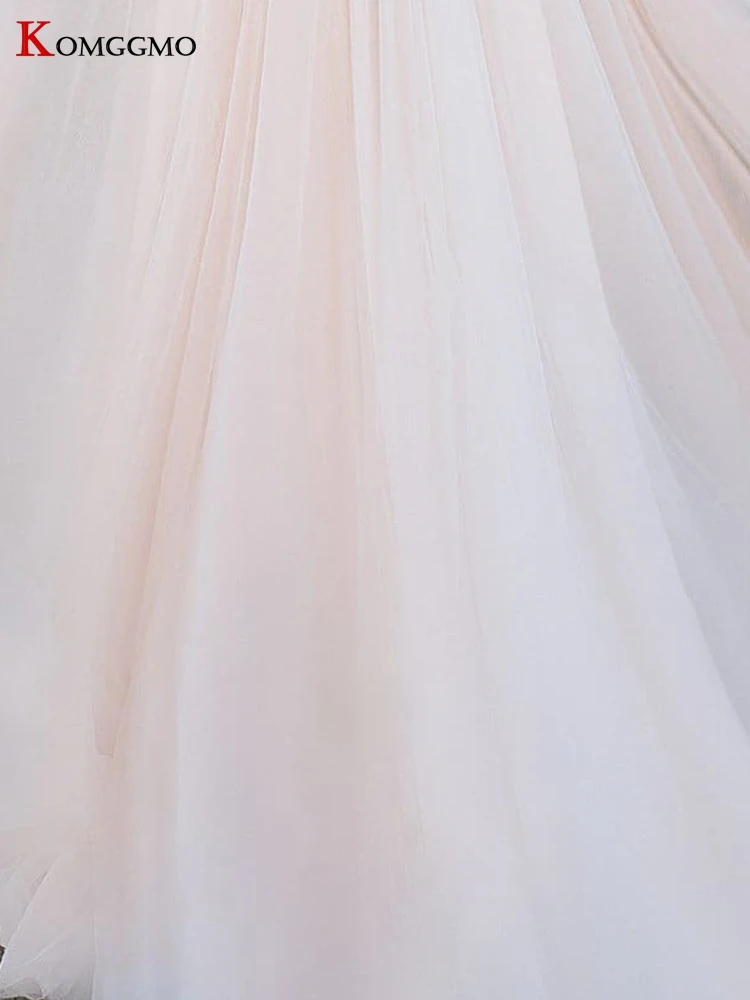 

Vestido De Noiva 2021 Hot Sale O-Neck Cap Sleeve Court Train A-Line Wedding Dress Elgant Embroidery Appliques Tulle Bridal Gown