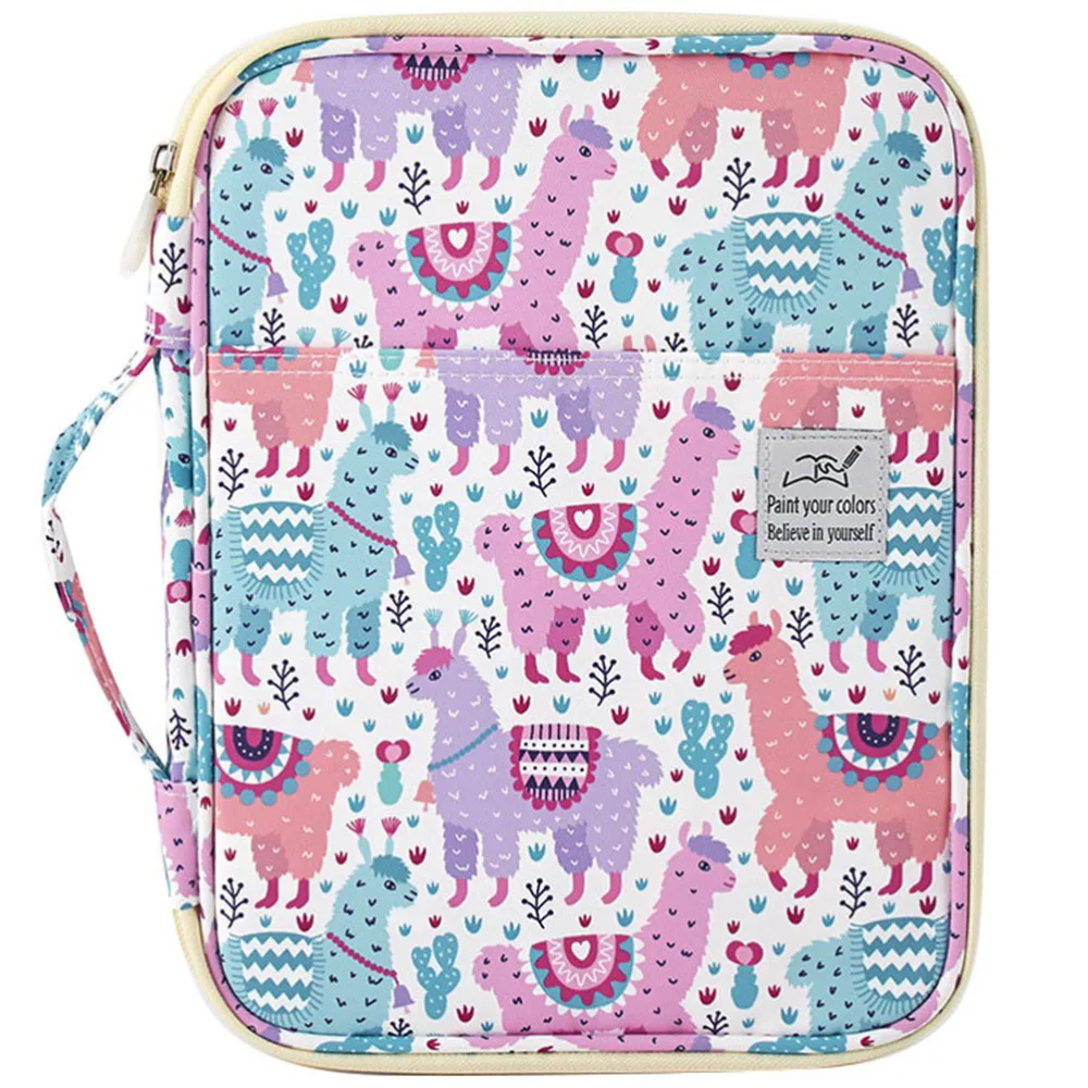 

1pc Useful Pencil Storage Pouch Multi-purpose Stationery Pouch Handle Pencil Bag