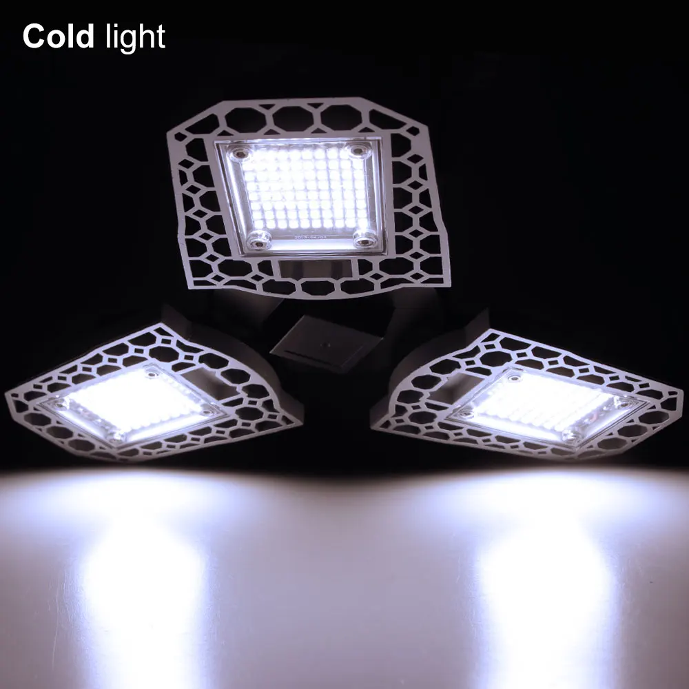 Cold White 100 Вт 80 Вт 60 Вт Светодиодный светильник 220 в E27 Светодиодный светильник 110 В Lampara светодиодный светильник E26 светильник для гаража с датчиком деформируемая лампа для наружного светильник ing 2835 - Испускаемый цвет: Cold White