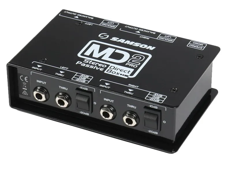 Серия Samson MD2 Pro S.Max стерео пассивный двухканальный прямой бокс гитарный эффект