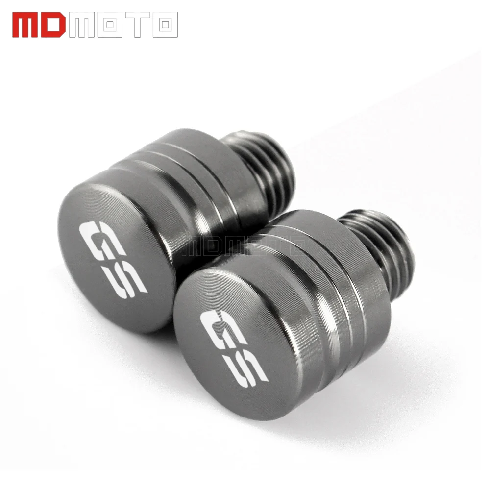 

NEW 1 Pair Universal Motorcycle Aluminum M10X1.25 CNC Mirror Hole Plug Screw For R1200GS R1250GS F850GS F750GS F650GS F800GS