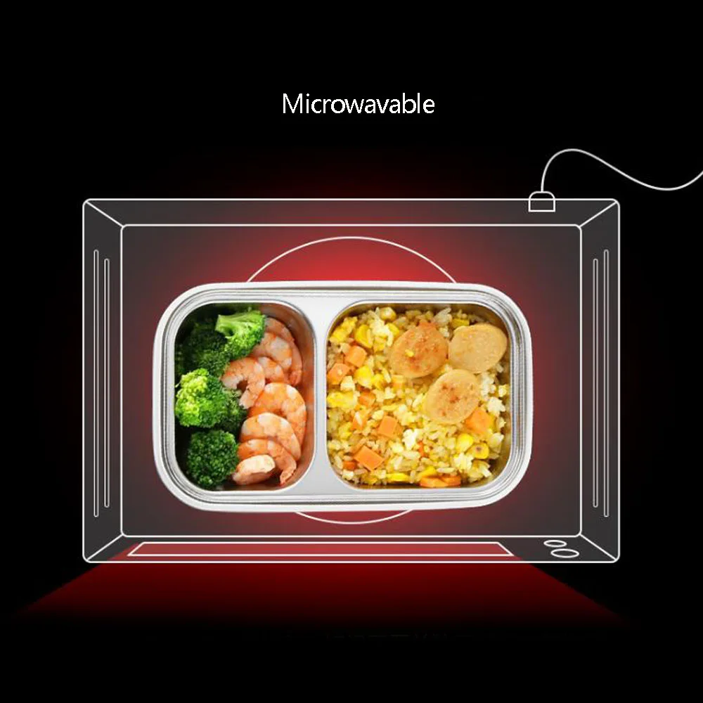 Ланч-бокс из нержавеющей стали 304 контейнер для пищевых продуктов хранения