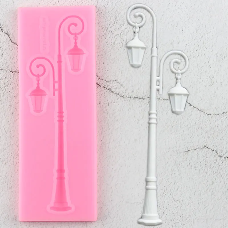 Sugarcraft винтажная уличная лампа силиконовые формы искусственная выпечка конфеты