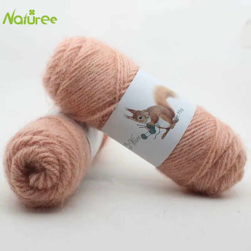 Пряжа белка кашемировая шерсть яркий шелк шапка шарф пальто средней толщины