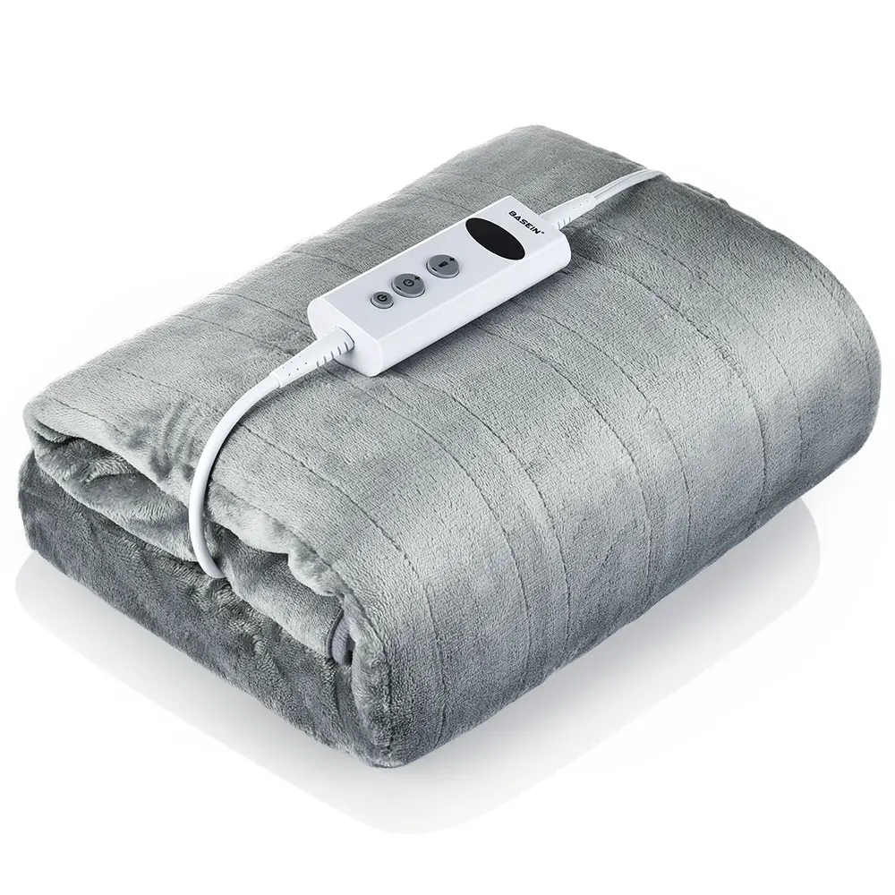 

Electric Blanket 110V Adjustable Temperature Electric Heated Blanket Winter Warming Shawl 10 Gear Controller Warm Heating Mat