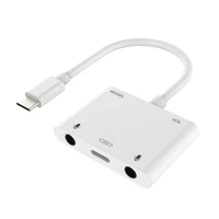 sindvor usb c digital ktv sound card splitter audio adapter 3 in 1 type c to 3 5mm2 audio adapter with fast charger no need app