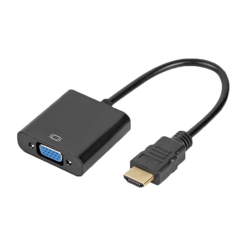 High Quality HDMI to VGA Adapter Male To Famale Converter 1080P Digital Analog Video Audio For PC Laptop Tablet | Электроника