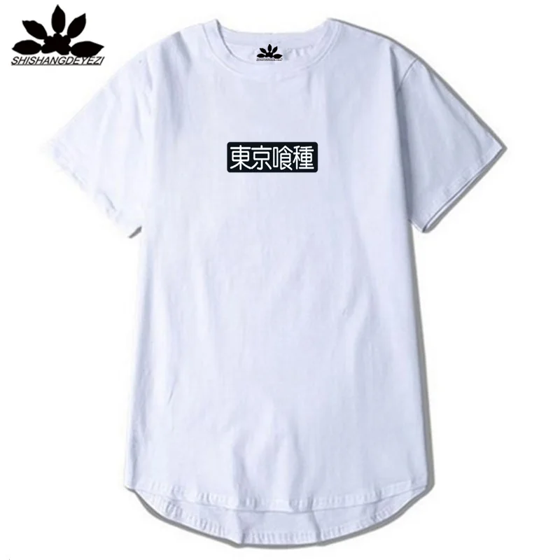 2020 Японская уличная одежда Токио футболка Летняя модная черная белая с буквенным