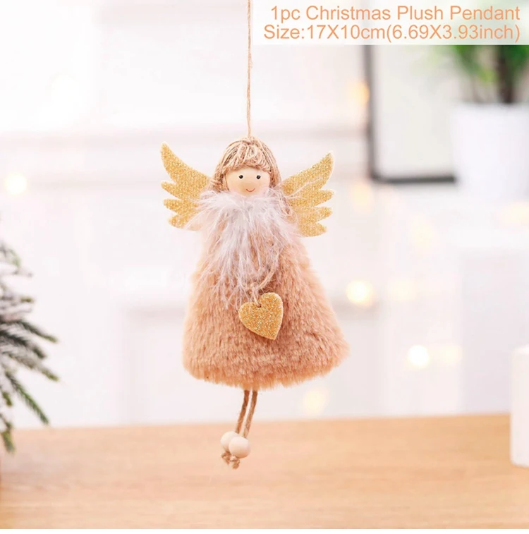 Ornament 7 HUIRAN, Рождественская Кукла-ангел, подвеска, елочные украшения для дома,, натальные рождественские украшения, подарок для детей, год - Цвет: Ornament 7