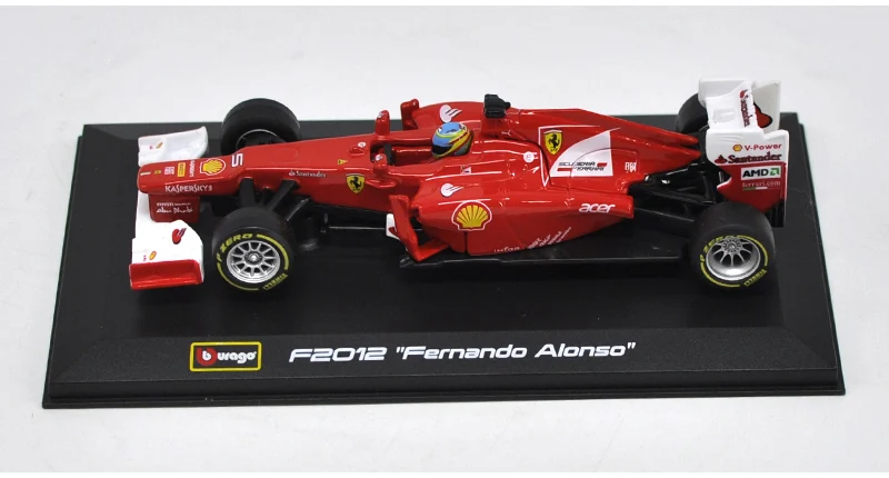 Bburago, 1/32, 1:32, Red Bull TAG Heuer RB13, No3, Daniel Ricciardo F1, Формула 1, модель автомобиля, литая под давлением, игрушка для детей, мальчиков и девочек - Цвет: Ferrari F2012 No5