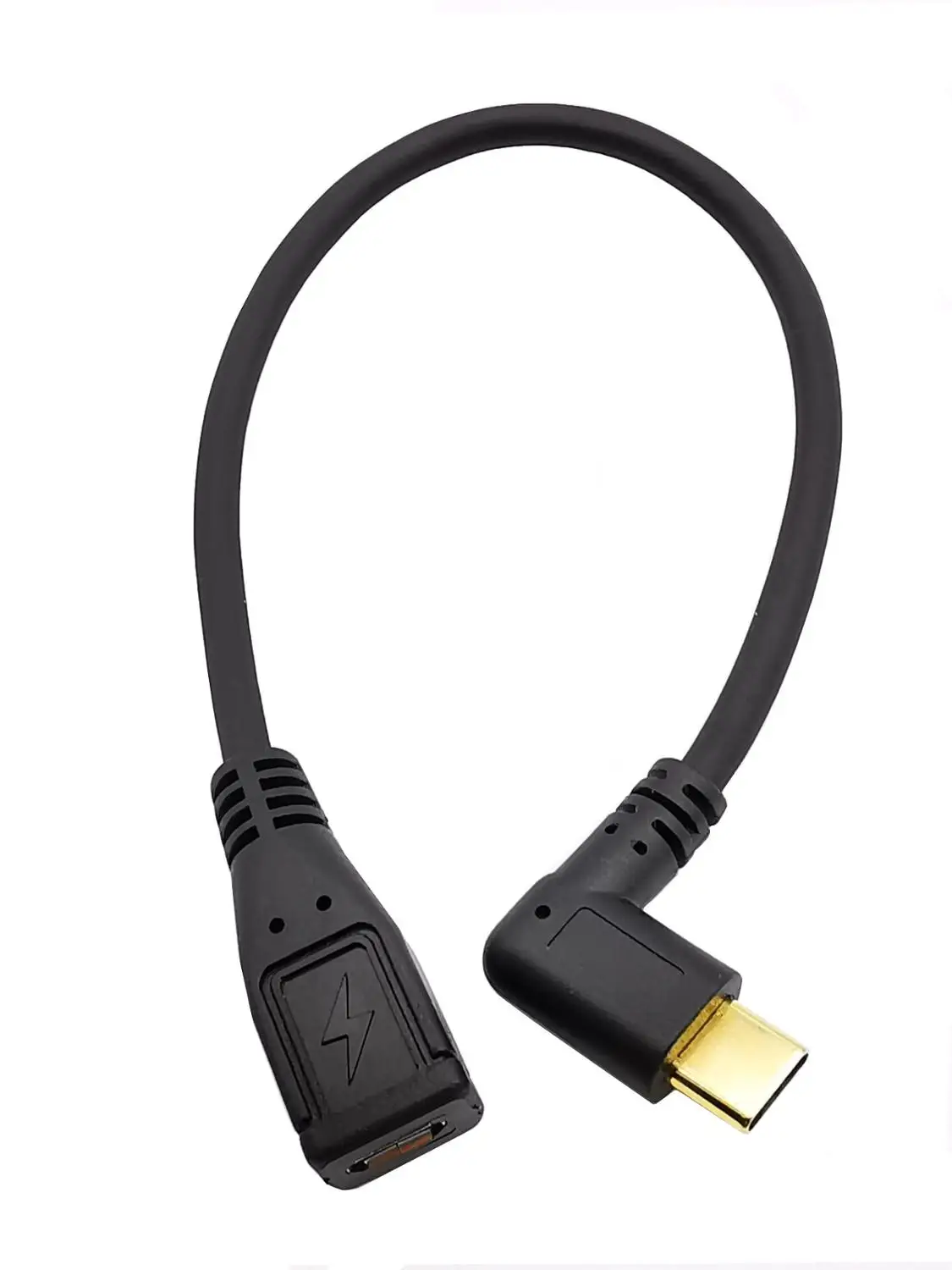 Gold-plated 90 ° side bend Type-C orbit Micro5pin female mobile phone data adapter USB3.1 cable | Электроника