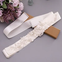 ivory dress belt embroidered belt maternity style belt for dress pearl belt for bridal ribbon sash belt fashion girls pearl belt