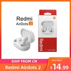 Беспроводная гарнитура Xiaomi Redmi AirDots 2 TWS Bluetooth 5,0 с шумоподавлением и микрофоном