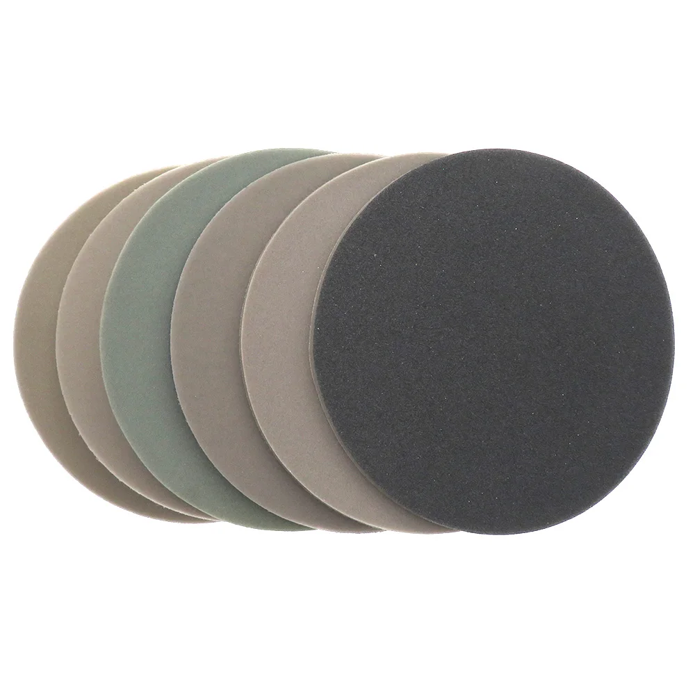 

6 Inch 150mm Sponge Sanding Disc Sandpaper Velcro Hook Loop Wet Dry 300-3000 Grits for Car Phone Jewelry Polishing & Grinding