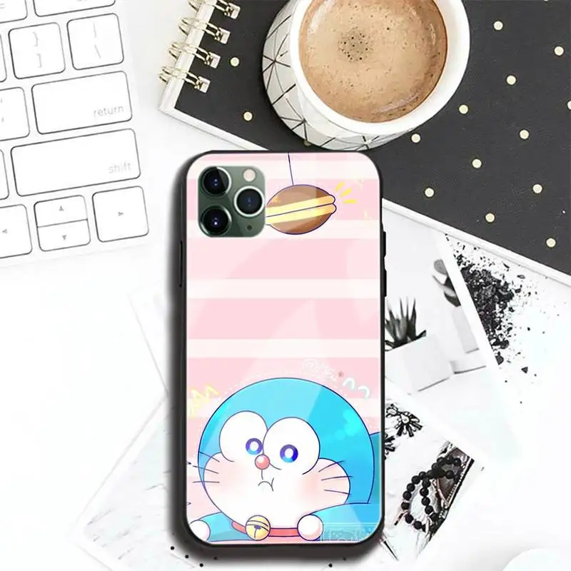 

D-Doraemons-compatible Phone Case Tempered Glass For Iphone6plus 6S 7 7plus 8 X XS XSmax XR 11 12 Pro Max 12mini