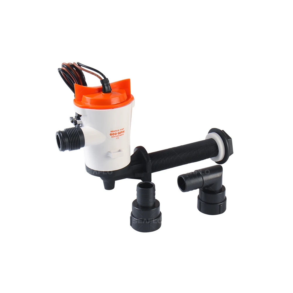 SEAFLO 600GPH угловой картридж Livewell BaitWell аэратор насоса 12В погружной откачивающий
