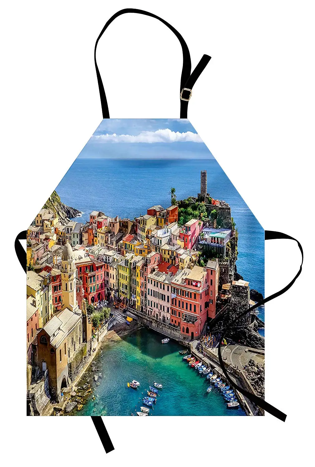 Фартук для кухни унисекс разноцветные аксессуары квартир и лодок в итальянском