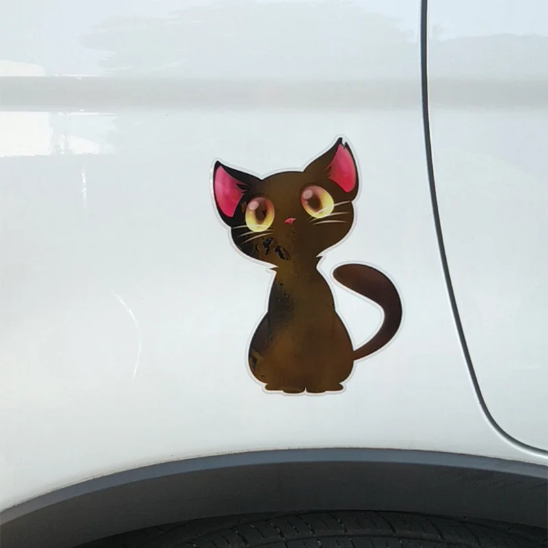 

Witch Cat Halloween Car Sticker PVC To Cover Scratches Sunscreen Waterproof Decorative Decal 16.5CM *12.3CM