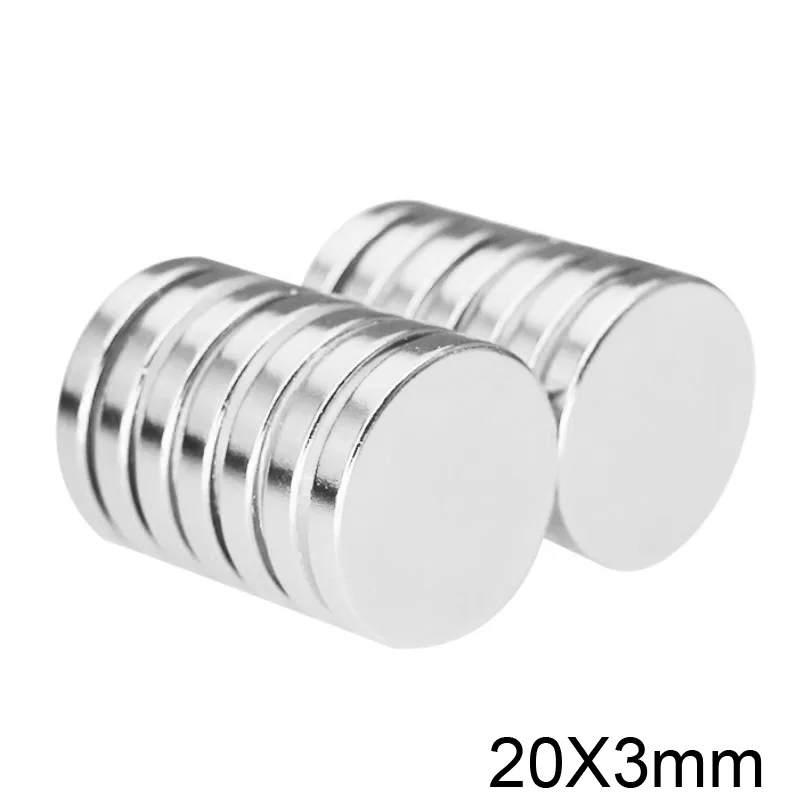 Неодимовый магнит круглые мощные редкоземельные магниты NdFeB 20x3 мм 5/10/20/30/50 шт. |