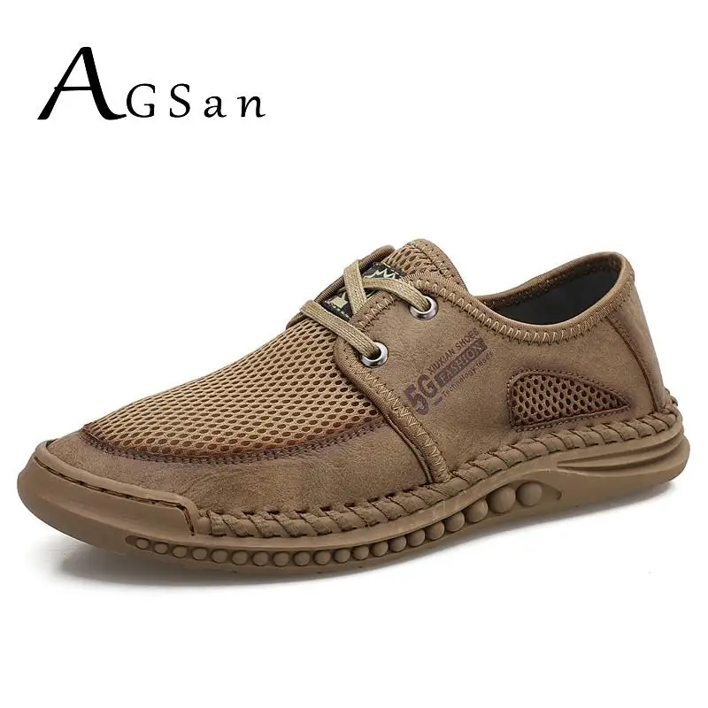 

Summer Men Sneakers Shoes Breathable Casual Shoes Air Mesh Trainers Handmade Driving Shoes Comfortable Outdoor Flats Fashion