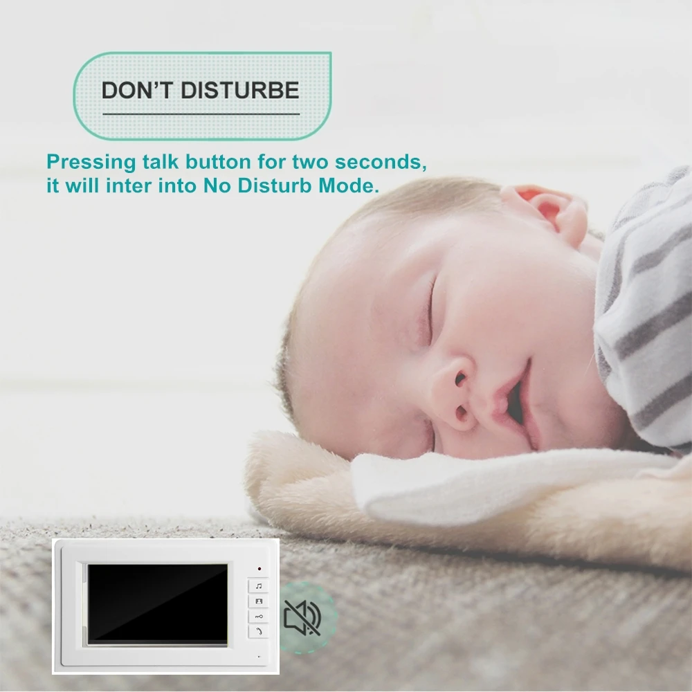 Видеодомофон система 7 дюймов дверной звонок ночное видение ИК 1200tvl камера