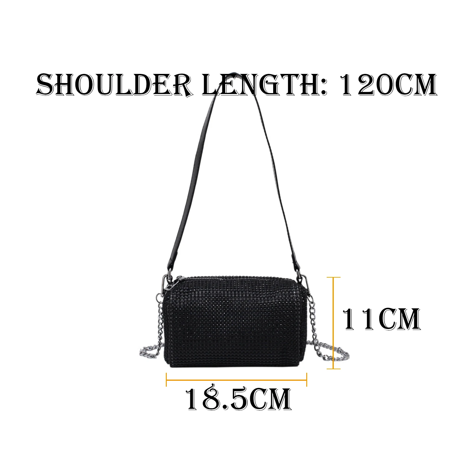 

2021 Summer Women Shoulder Bag Diamonds Zipper Bucket Practical Small Fashion Vintage Underarm Wild Bend Female Bag WB4113