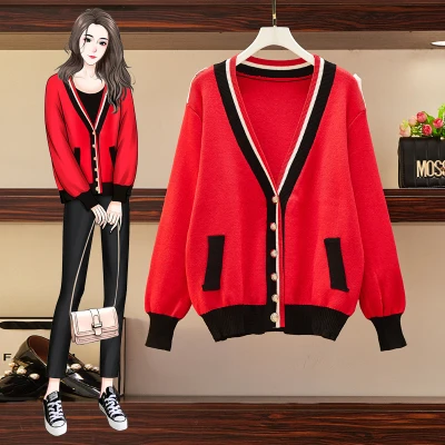 

2020 Spring Autumn New Cardigan Women Cardigan Lady Loose Sweater For Female Outerwear Coat Single Breasted Jacket