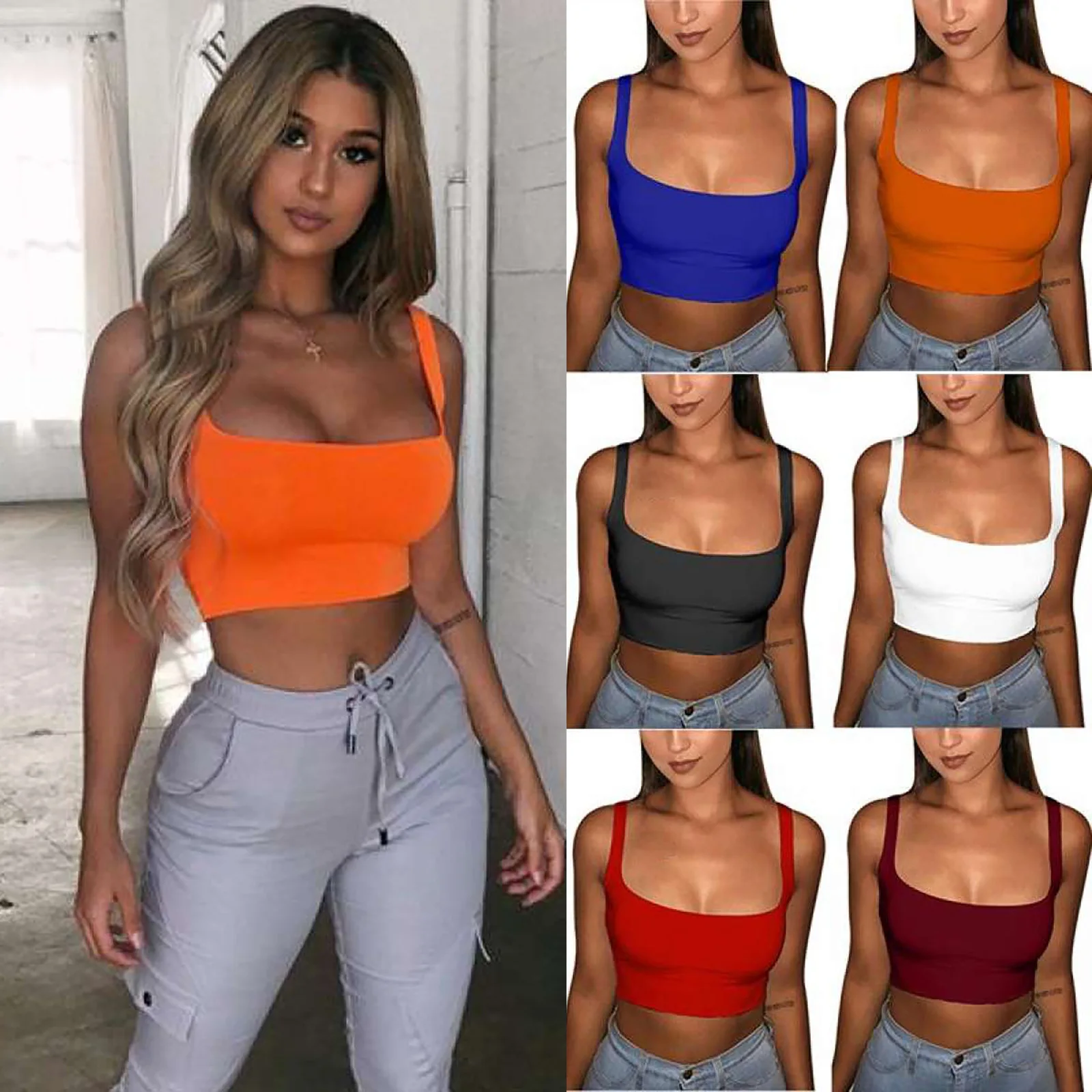 

Бюстгальтер женский бесшовный из чистого хлопка без рукавов, пикантное однотонное нижнее белье с чашками пуш-ап, спортивный топ с открытой ...