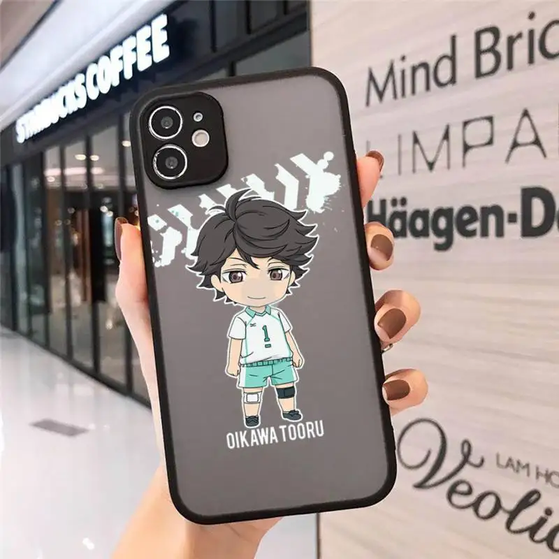 

Haikyuu Oikawa Phone Cases matte transparent For iphone 7 8 11 12 plus mini x xs xr pro max cover