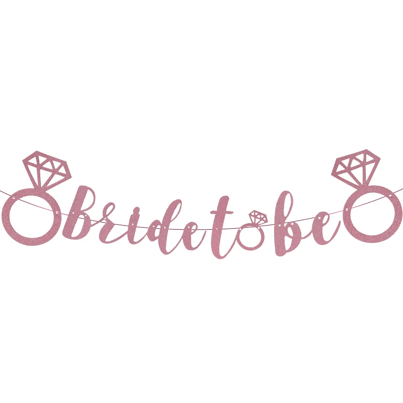 1 Набор из розового золота баннер с блестками на вечеринке в Корейском стиле