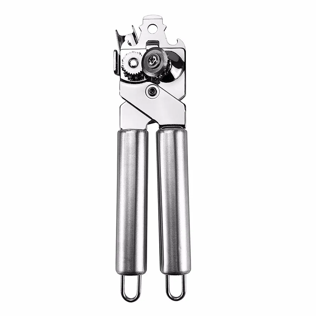 Нержавеющая сталь ручной консервный нож 3 в 1 Еда безопасный для удобного