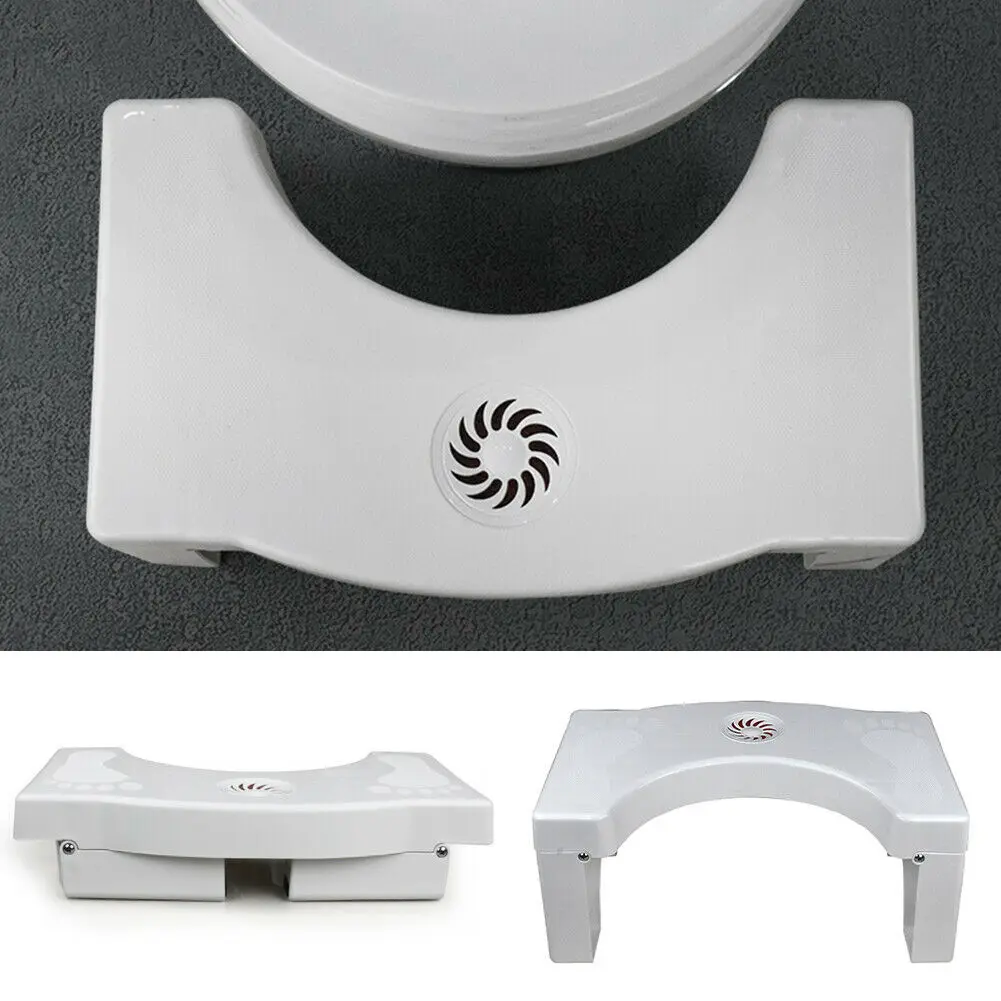 

Foldable Bathroom Toilet Stool Seat Squatty Potty Portable Folding Multifunctional Toilet Stool