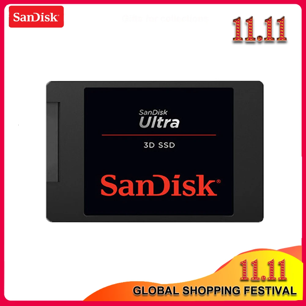 100% Оригинал Sandisk ULTRA 3D Внутренний твердотельный жесткий диск 500 Гб 560 МБ/с./с SATA Revision