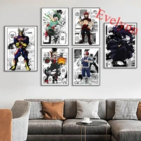 japanese anime my hero academia poster and prints wall art canvas picture home bedroom decor pictures modern living room cuadros