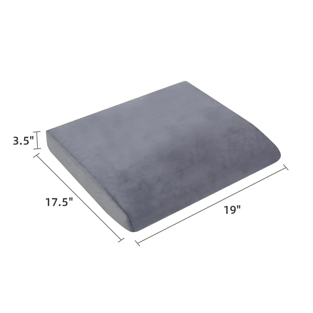

Memory Cotton Square Cushion Grey Simple Square Stool Cushions Cotton Solid Color Chair Pad Seat Cushion Thin