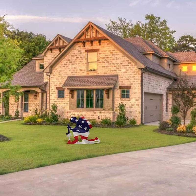 Горячая Распродажа Soldier солдат выветриваемый флаг металлический Декор для дома