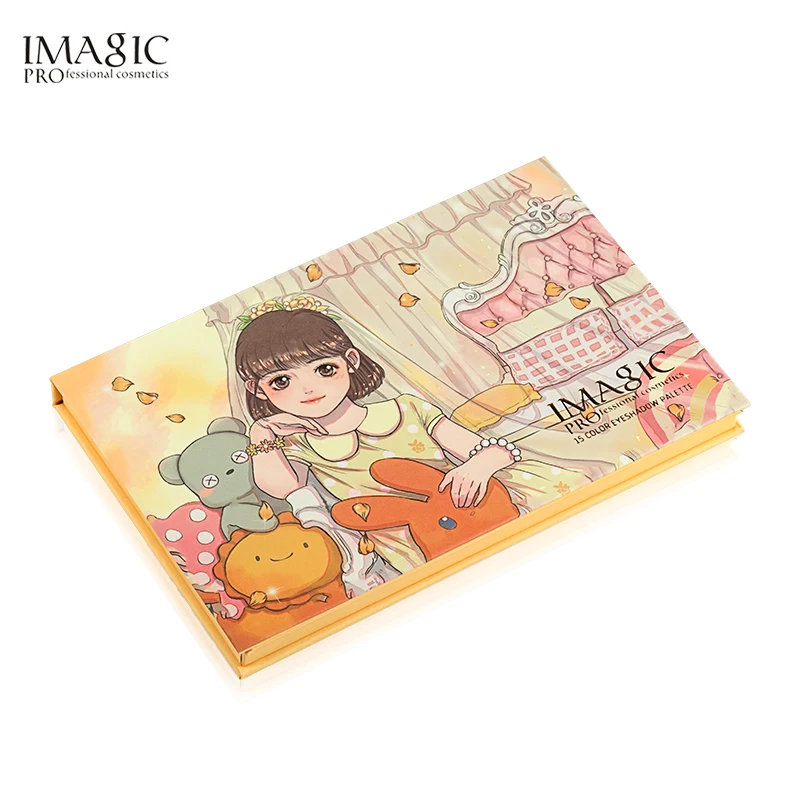 Тени для век imagic Palette Matte Shimmer 15 цветов Высокая пигментная блестящая пудра матовая палитра De Maquiagem для женской косметики