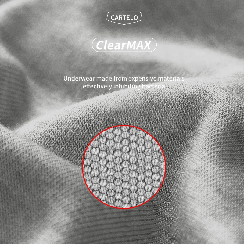 CARTELO Men Cotton Printed Underwear Graphene 3A Grade Antibacterial Pants Soft Comfortable Elastic Belt Men Boxer 4pcs Shorts