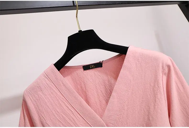 5XL 6XL Плюс размер осеннее женское платье повседневное с v-образным вырезом с эластичной резинкой на талии длинное платье гофрированное женское платье большого размера с длинным рукавом