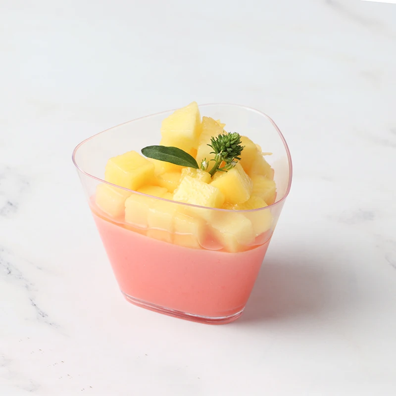 50 шт. высококачественные прозрачные пластиковые стаканчики для мороженого желе