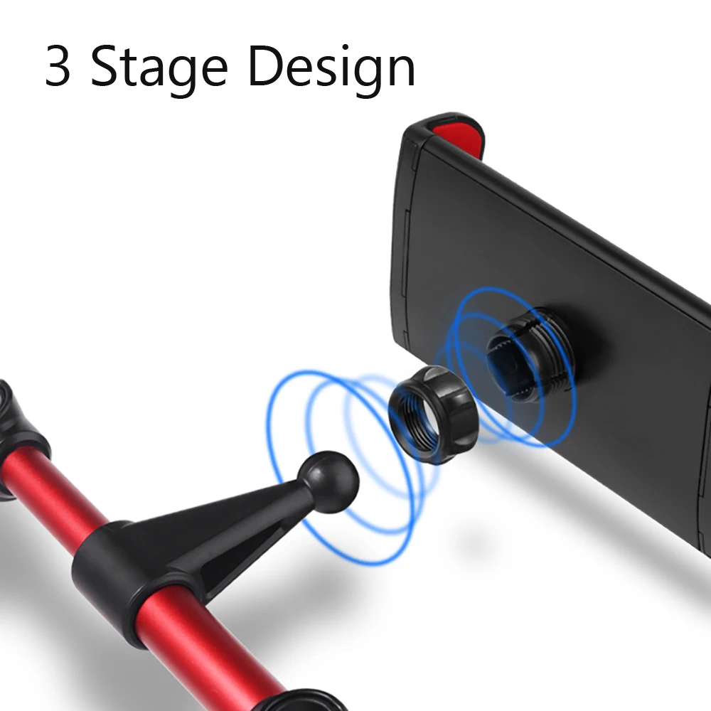 flexible 360 degree rotating for ipad car pillow mobile phone holder tablet stand back seat headrest mount bracket 5 11 inch free global shipping