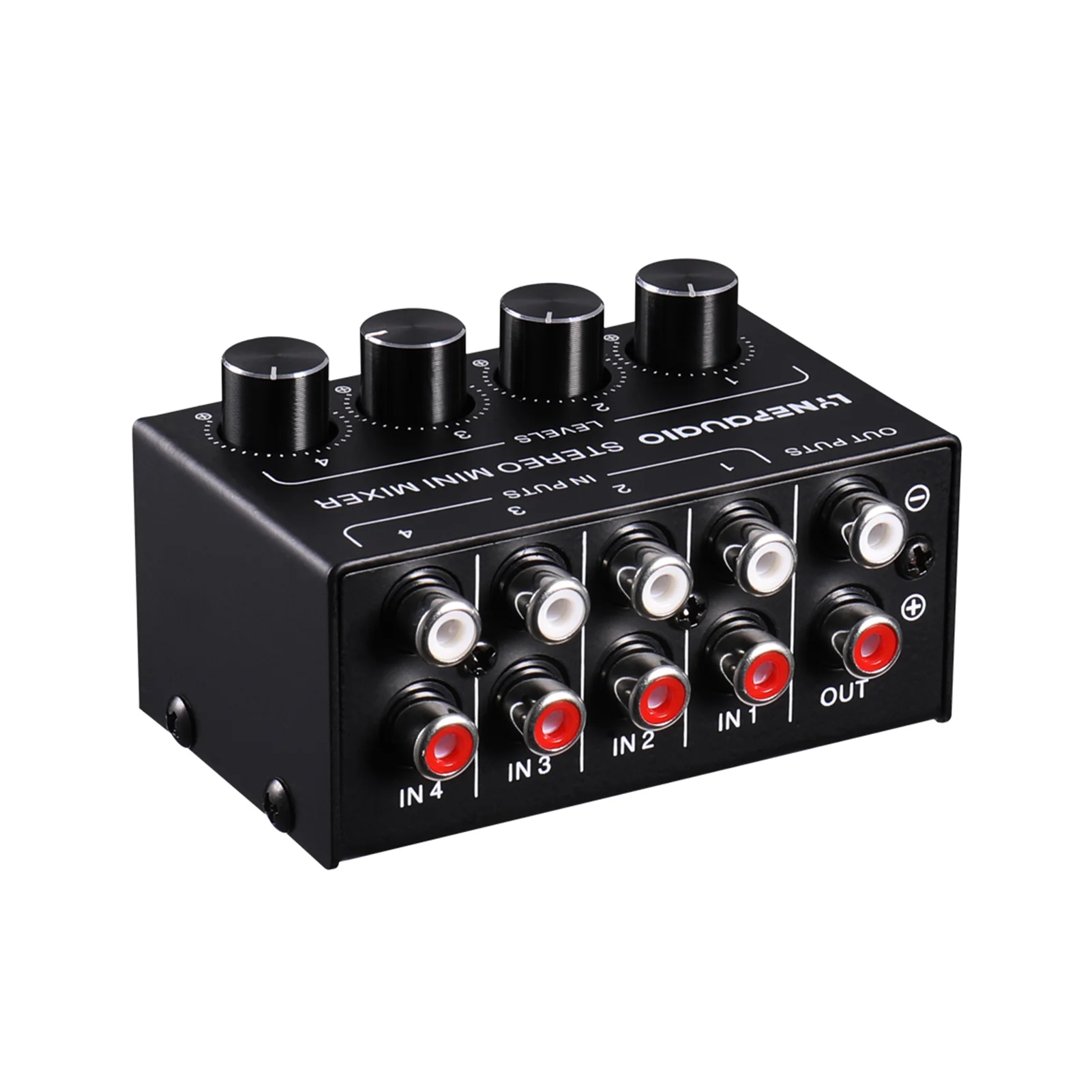 

Аудио микс мини Портативный 4 канальный пассивный смеситель микшерный пульт с отслеживанием объема работы Управление для Live Studio аудио микш...